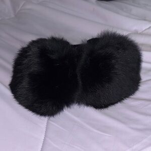 Elegant Black Faux Fur Ear Muffs